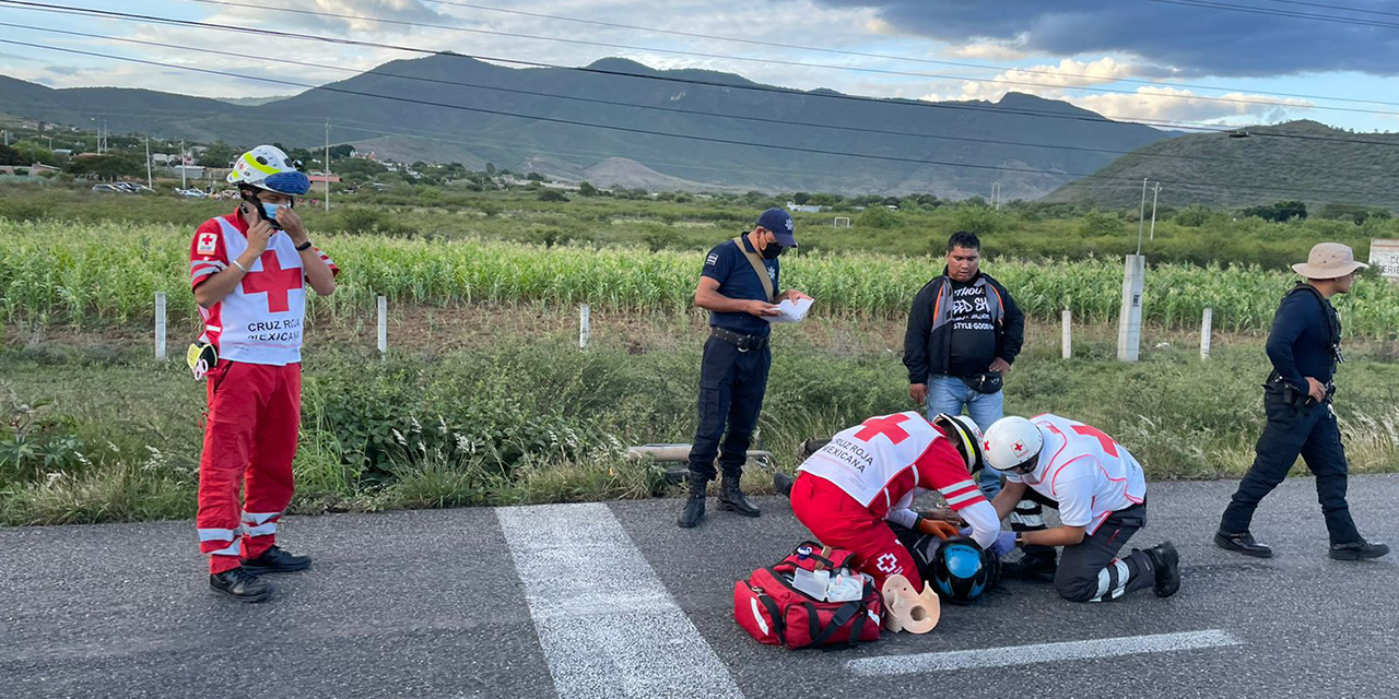 Motociclistas resultan lesionados | El Imparcial de Oaxaca