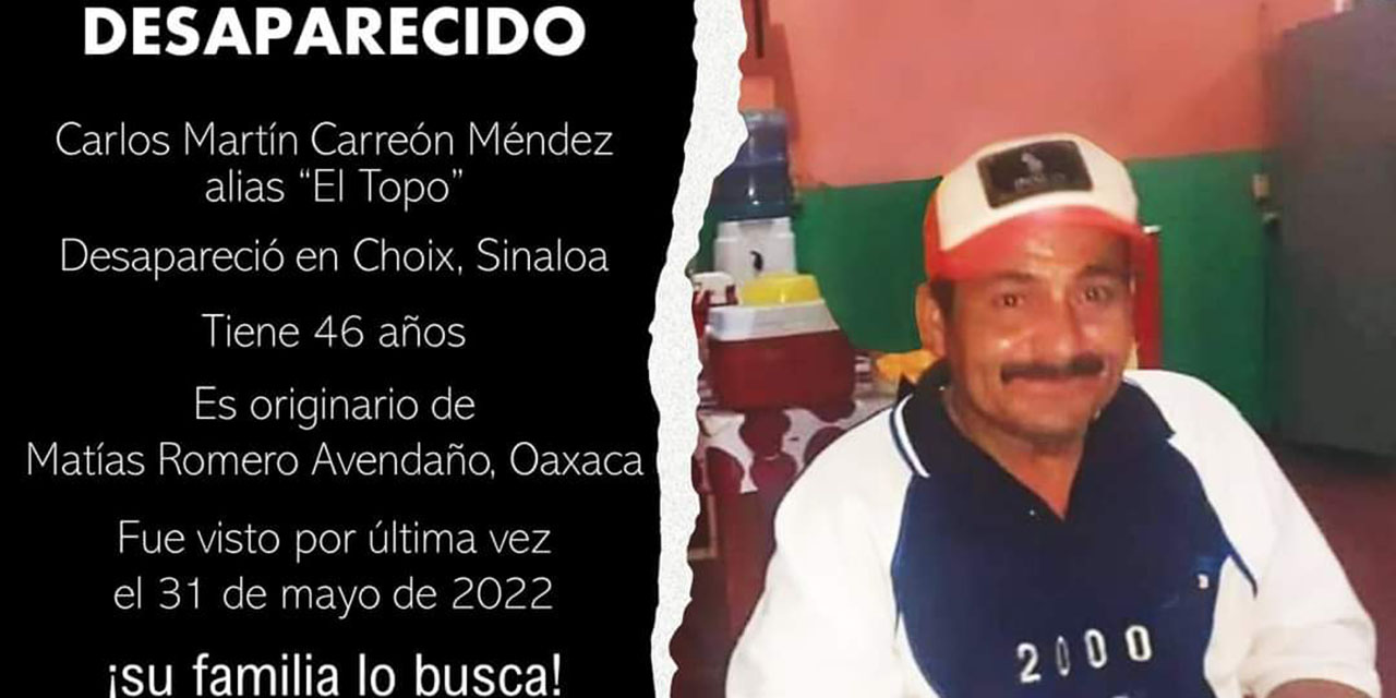 Migrante oaxaqueño lo reportan como desaparecido en Sinaloa | El Imparcial de Oaxaca