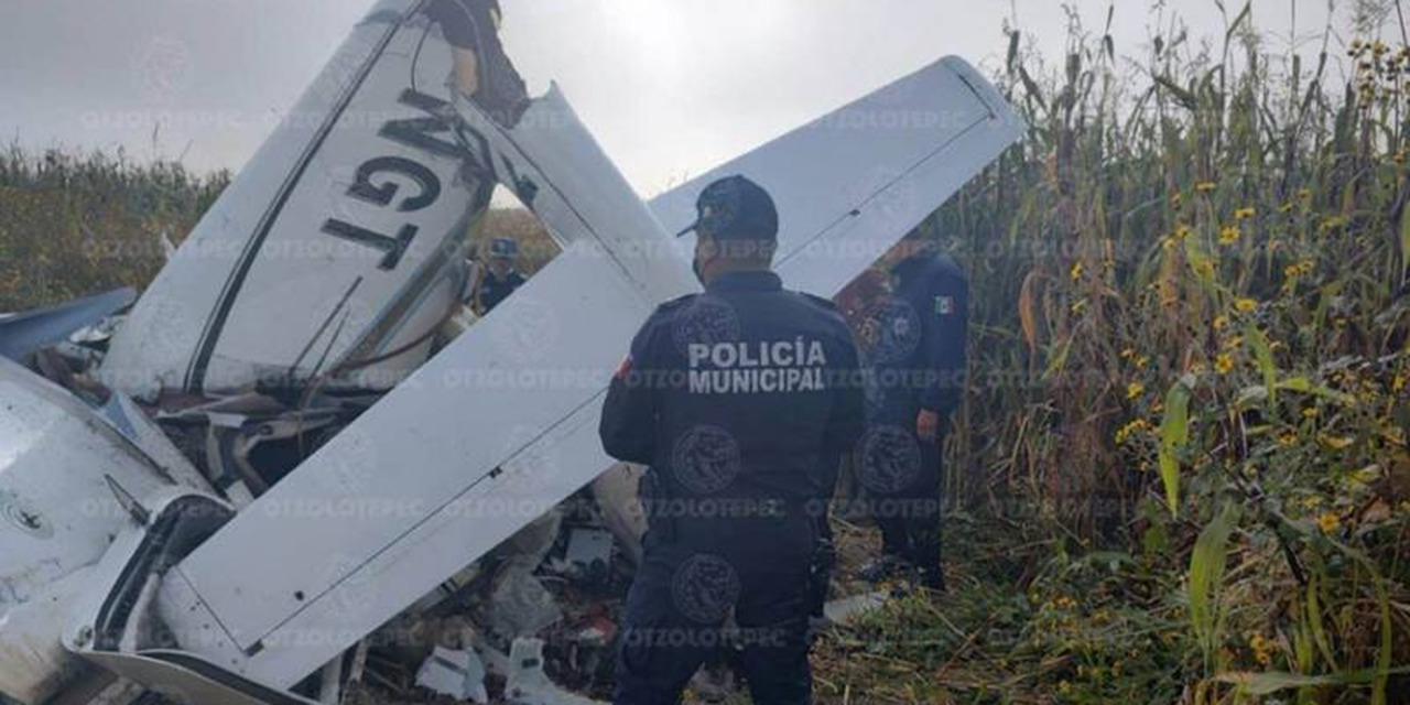 Cae avioneta en Otzolotepec, Estado de México; tres muertos | El Imparcial de Oaxaca