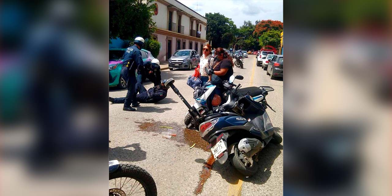 Colisionan dos motos en calles capitalinas | El Imparcial de Oaxaca