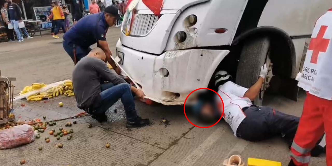 Arrollado por camión en la Central de Abasto | El Imparcial de Oaxaca