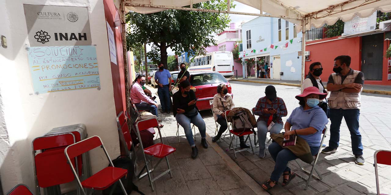 Retoman sindicalizados del INAH protestas en Oaxaca | El Imparcial de Oaxaca