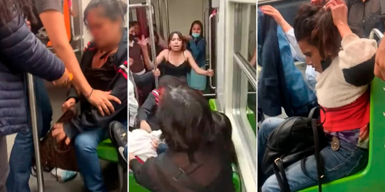 (VIDEO) Brutal riña entre dos mujeres en la línea 9 del Metro CDMX | El Imparcial de Oaxaca