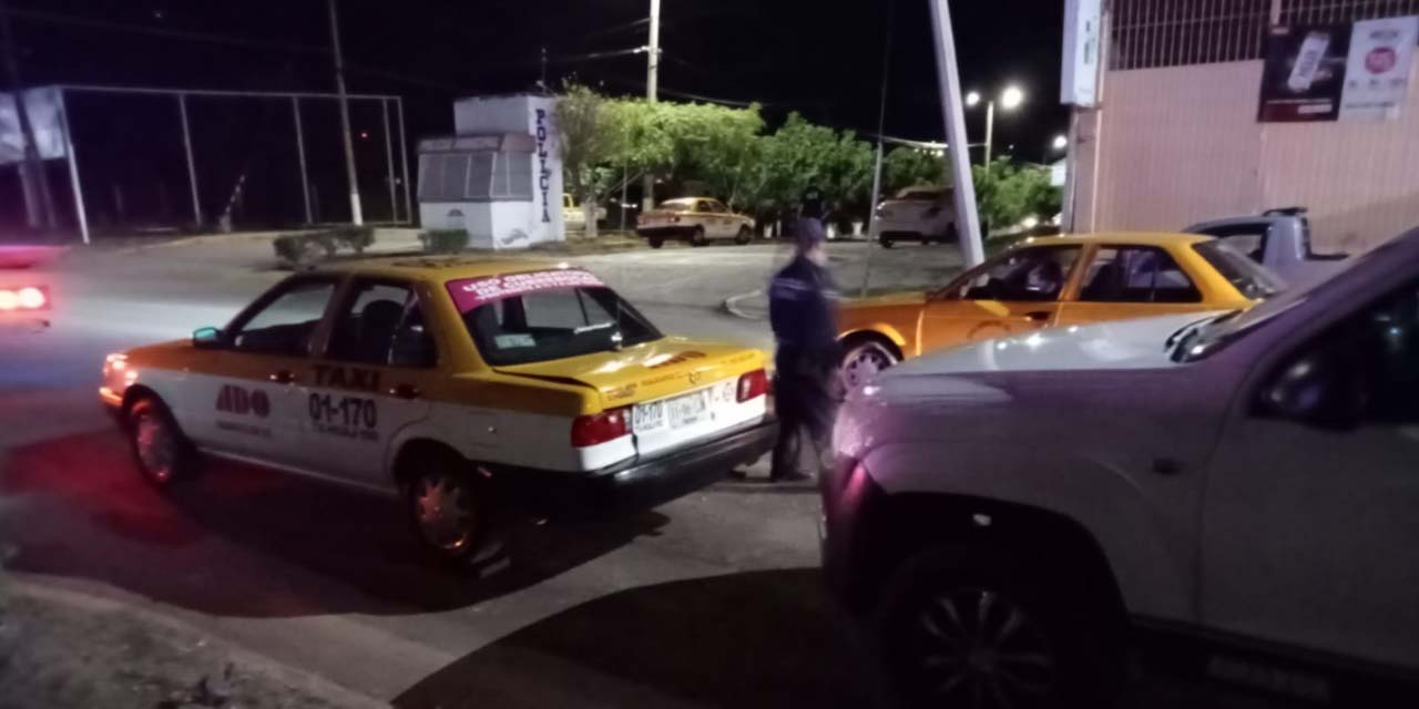 Choque en calles de Huajuapan