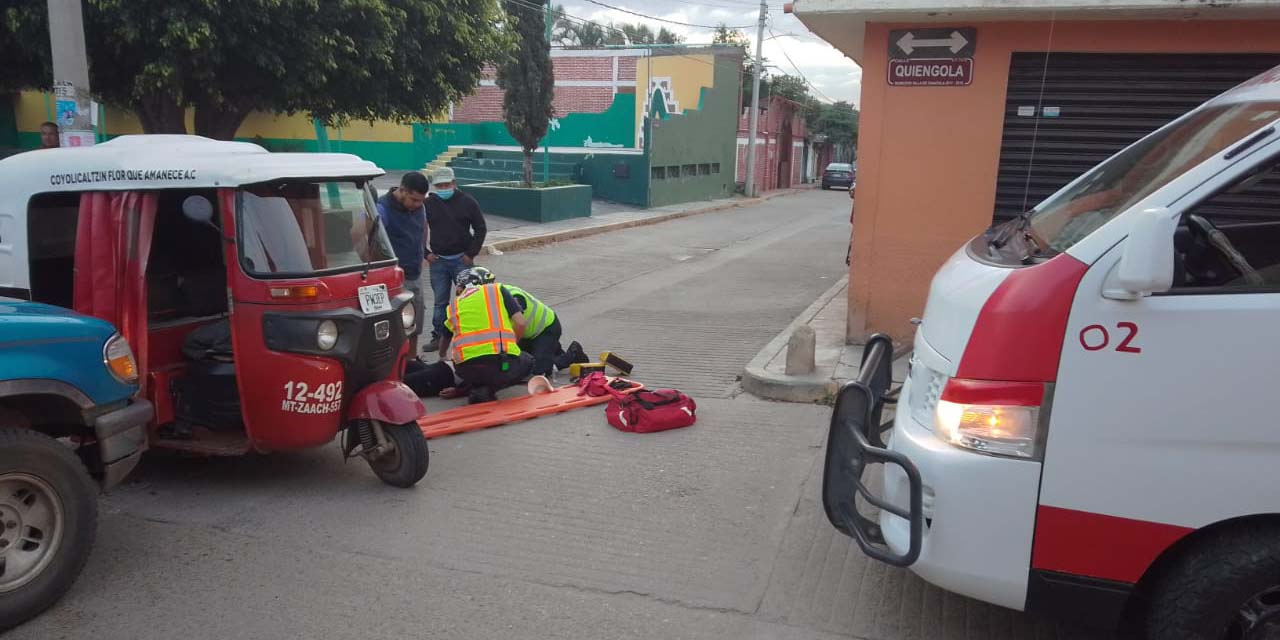 Camioneta choca con mototaxi de Zaachila | El Imparcial de Oaxaca