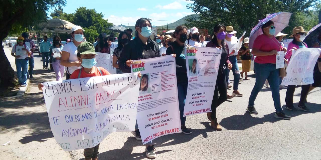 Con marcha, exigen agilizar búsqueda de menor desaparecida en la Mixteca | El Imparcial de Oaxaca