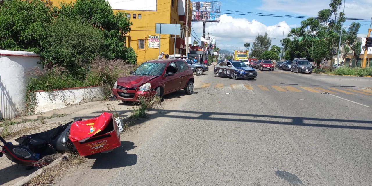 Automovilista arrolla a una mujer motociclista | El Imparcial de Oaxaca