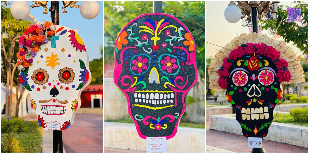 Colocan coloridas calaveras en San Pedro Tapanatepec | El Imparcial de Oaxaca