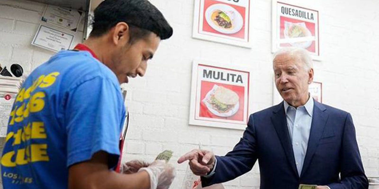 Joe Biden visita taquería en Los Ángeles y paga cuenta de comensales | El Imparcial de Oaxaca