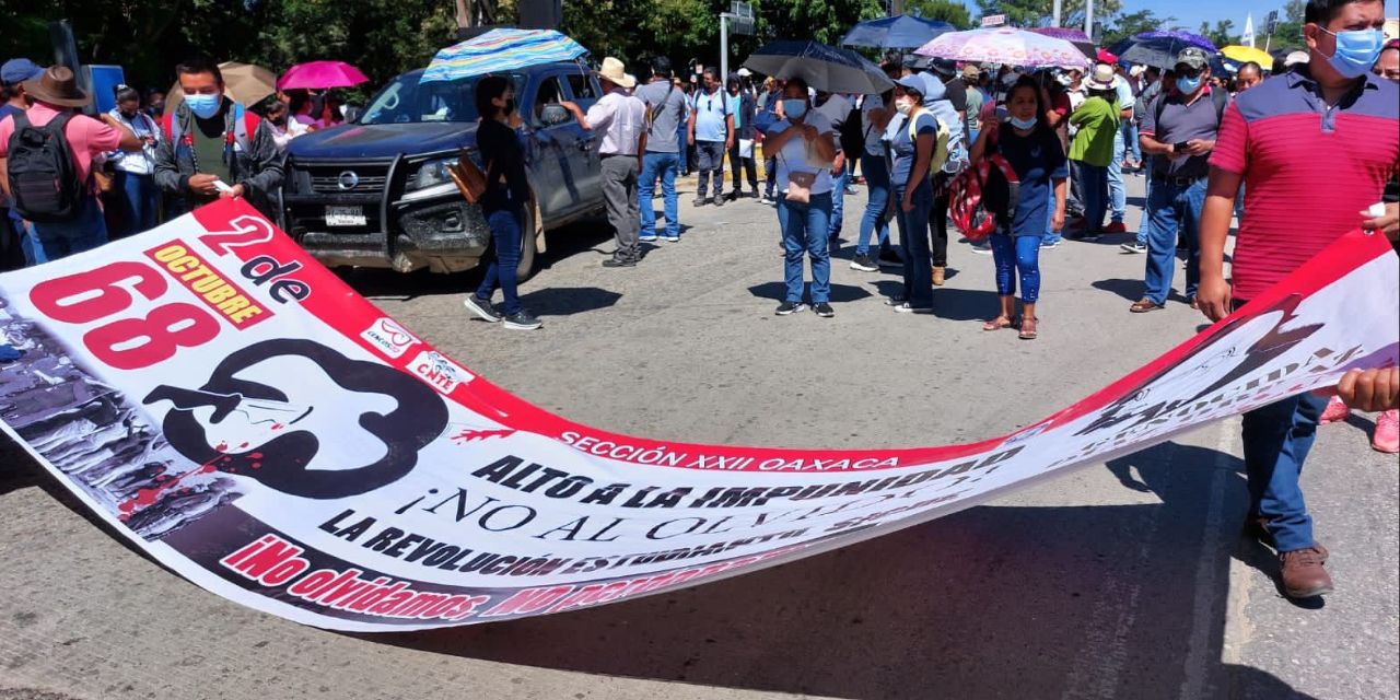Vuelve vandalismo en marcha del 2 de Octubre | El Imparcial de Oaxaca