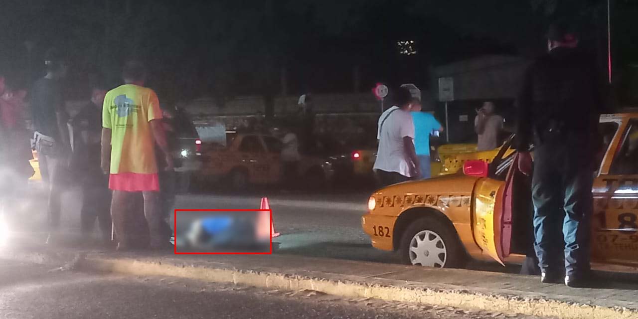 Taxi de Salina Cruz atropella a ebrio sujeto | El Imparcial de Oaxaca
