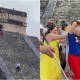 (VIDEO) Lady Chichén Itzá: turista sube a pirámide de Kukulkán y al bajar la gente la reprende