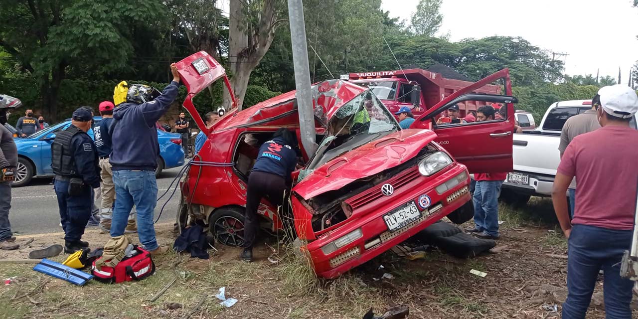 En 2021, registró Oaxaca más de 4 mil accidentes de tránsito