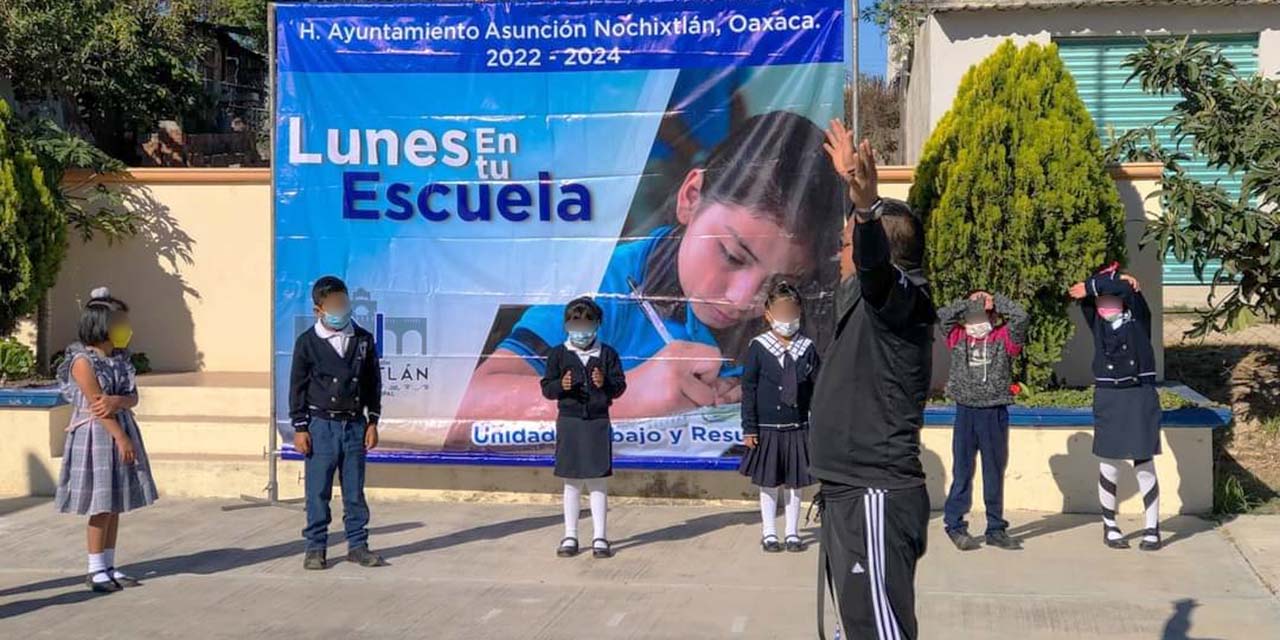 Implementan “Lunes en tu escuela” en Nochixtlán | El Imparcial de Oaxaca