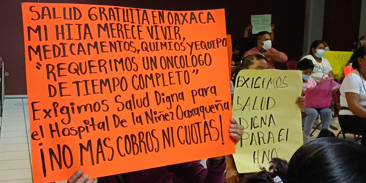 Padres y madres de niños con cáncer exigen un servicio de salud digno, de calidad y gratuito | El Imparcial de Oaxaca
