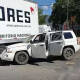 Aparatosa colisión entre camión y camioneta en el crucero de Hacienda Blanca, Etla