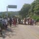 Bloqueo carretero en Zimatán