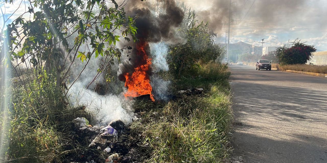 Arde basura en las riberas del Salado y el Atoyac | El Imparcial de Oaxaca