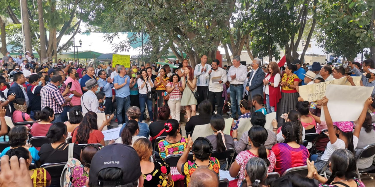Entre basura, muestran apoyo a Sheinbaum | El Imparcial de Oaxaca