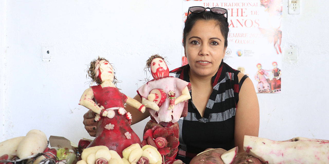 Beatriz plasma su creatividad en los rábanos | El Imparcial de Oaxaca