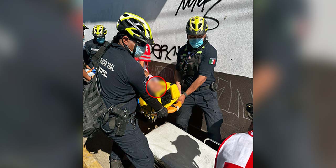 Se lesiona en la vía pública por caída