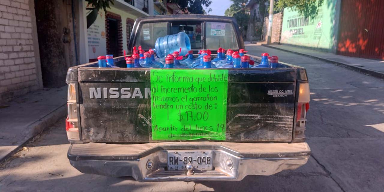 Incrementarán el precio del garrafón de agua en Cuicatlán | El Imparcial de Oaxaca