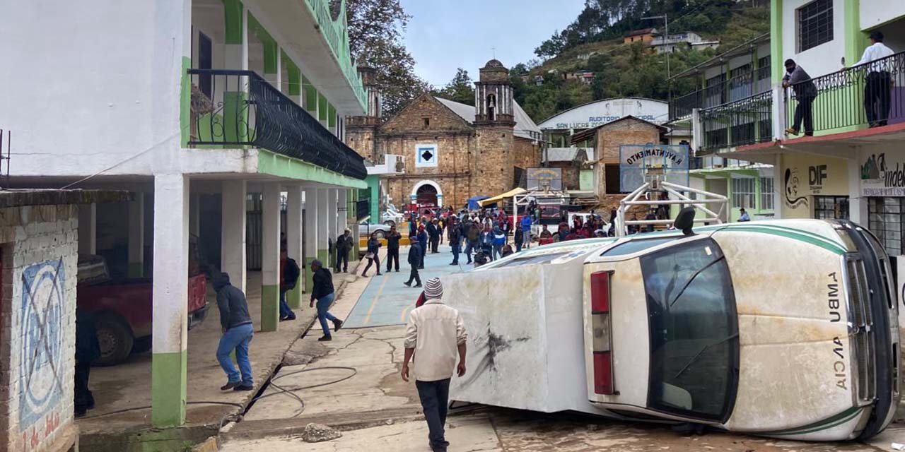 Se registran fuertes disturbios en San Lucas Zoquiápam | El Imparcial de Oaxaca