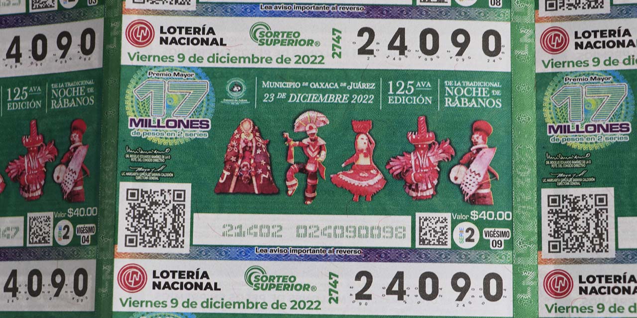 Va la Noche de Rábanos a “cachitos” de Lotería Nacional | El Imparcial de Oaxaca