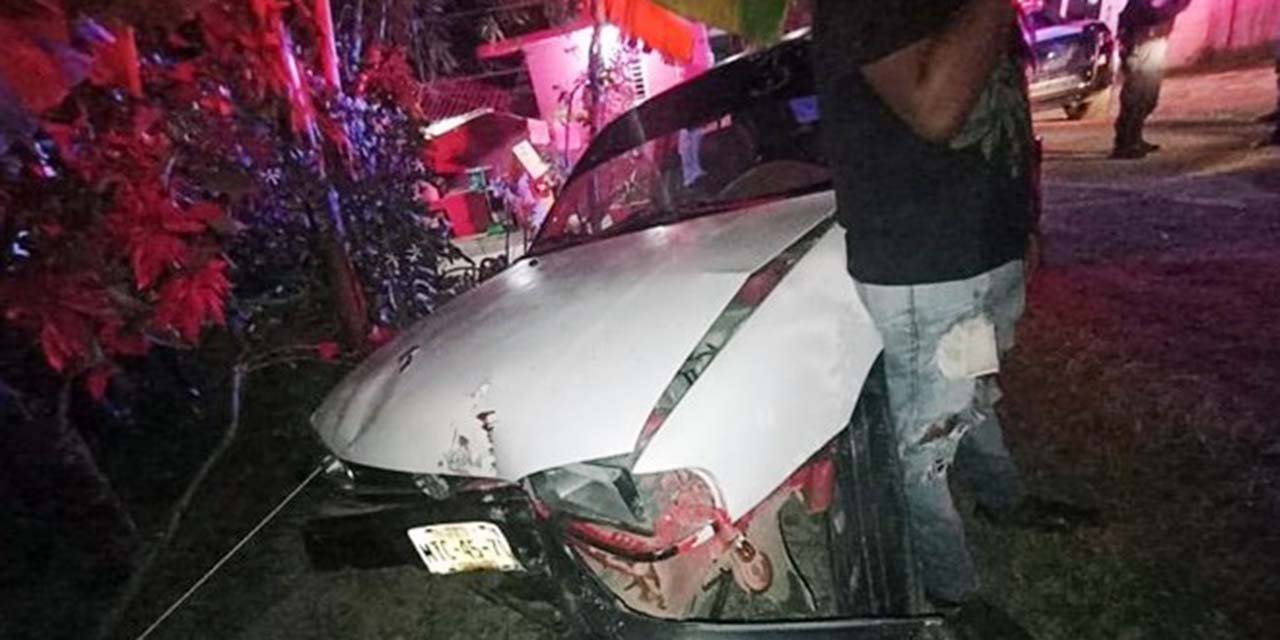 Ebrio colisiona con un torton y un domicilio