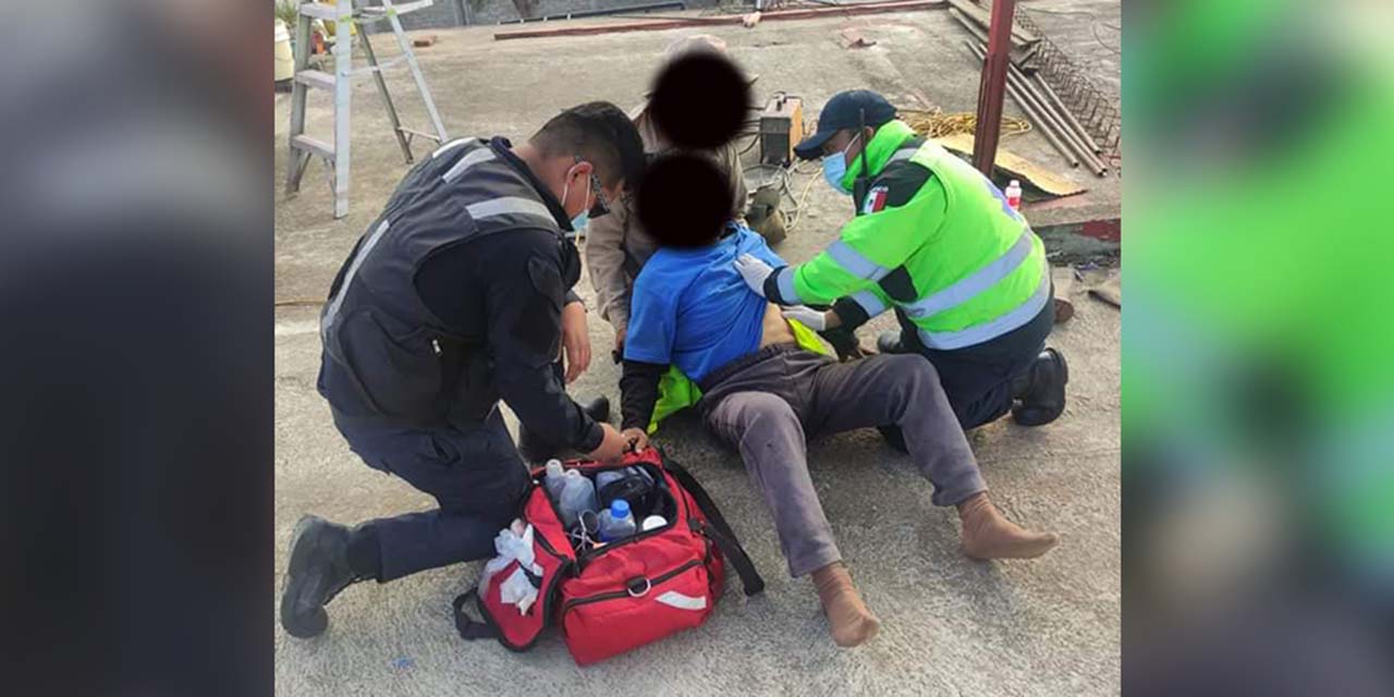 Constructor cae y resulta herido | El Imparcial de Oaxaca