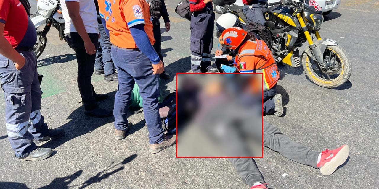 Atropellan a motociclista en crucero de la capital | El Imparcial de Oaxaca