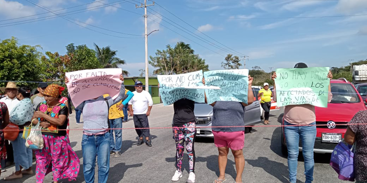 Bloquean invasores del derecho de vías férreas | El Imparcial de Oaxaca