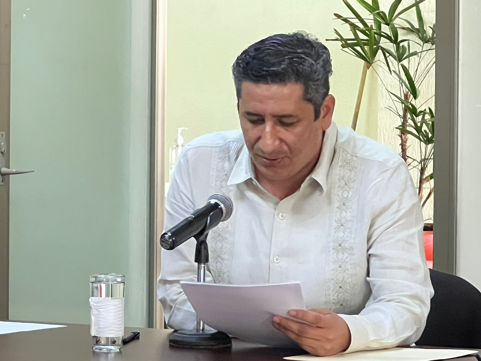 Presidente de la Defensoría de los Derechos Humanos de los Pueblos de Oaxaca. Foto: Sayra Cruz.
