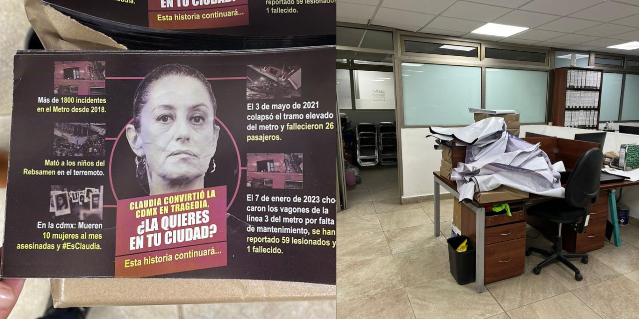 Hallan propaganda contra Sheinbaum en la alcaldía Cuauhtémoc | El Imparcial de Oaxaca
