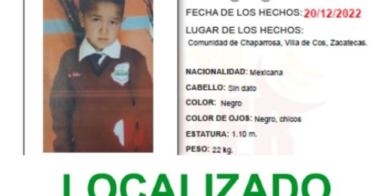 Liberan a Tadeo, un niño de 6 años que fue secuestrado en Zacatecas | El Imparcial de Oaxaca