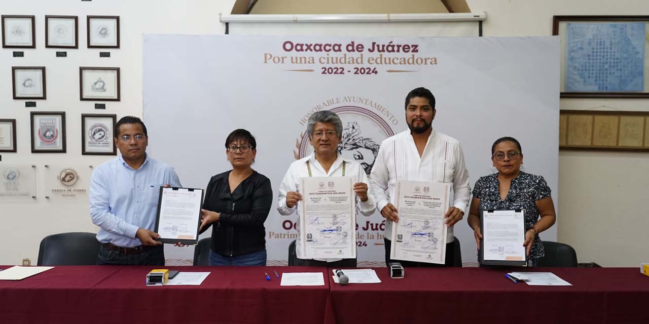 Celebran convenio municipio de Oaxaca de Juárez y el Icapet | El Imparcial de Oaxaca