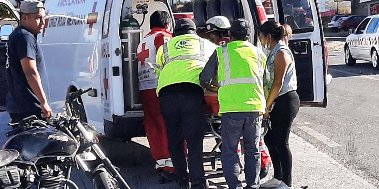 Motociclista resulta lesionado en accidente | El Imparcial de Oaxaca