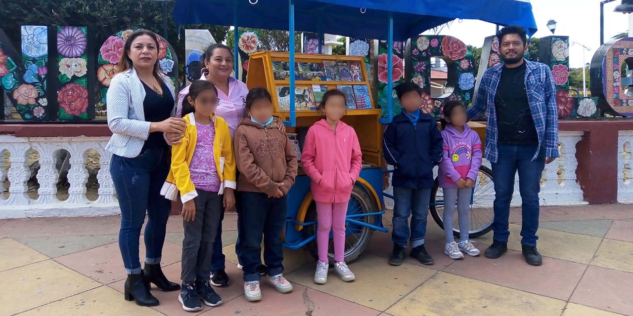 ‘En-Bici-Arte’ acerca la lectura en Ranchu Gubiña | El Imparcial de Oaxaca