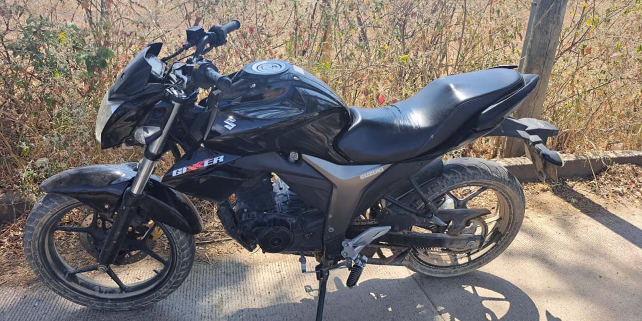 Aseguran motocicleta con reporte de robo | El Imparcial de Oaxaca