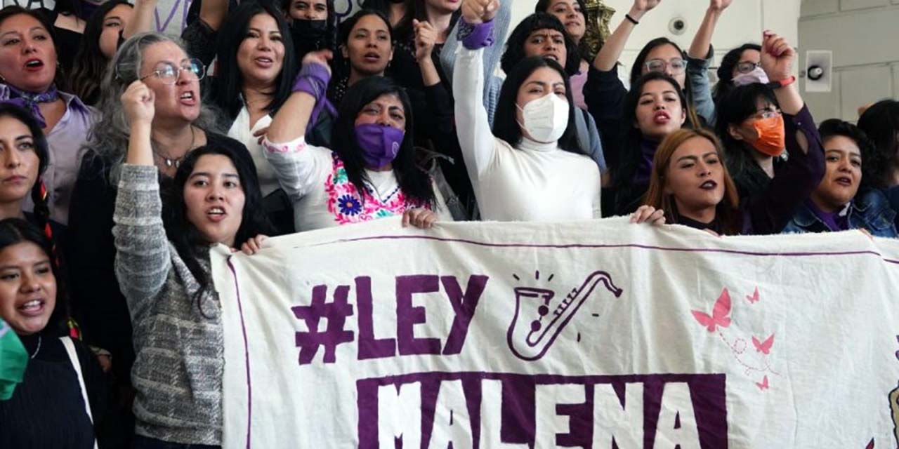 María Elena Ríos en apoyo de la iniciativa ‘Ley Malena’ contra la violencia ácida