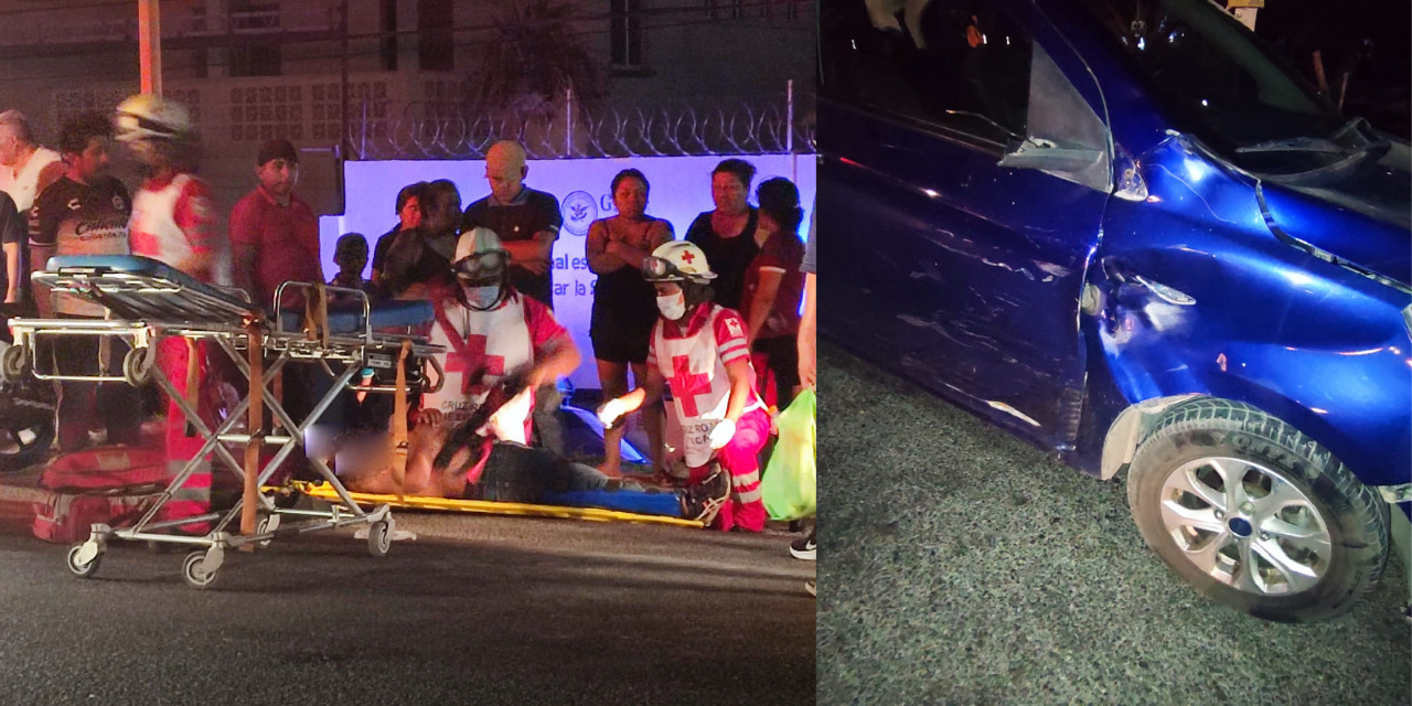 Choque entre moto y auto deja un hombre lesionado | El Imparcial de Oaxaca