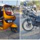 Choque de motocicleta contra mototaxi