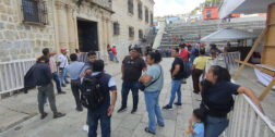 Foto: Adrián Gaytán / Debido a una protesta de un grupo de comerciantes, el cabildo tuvo que sesionar de manera virtual.