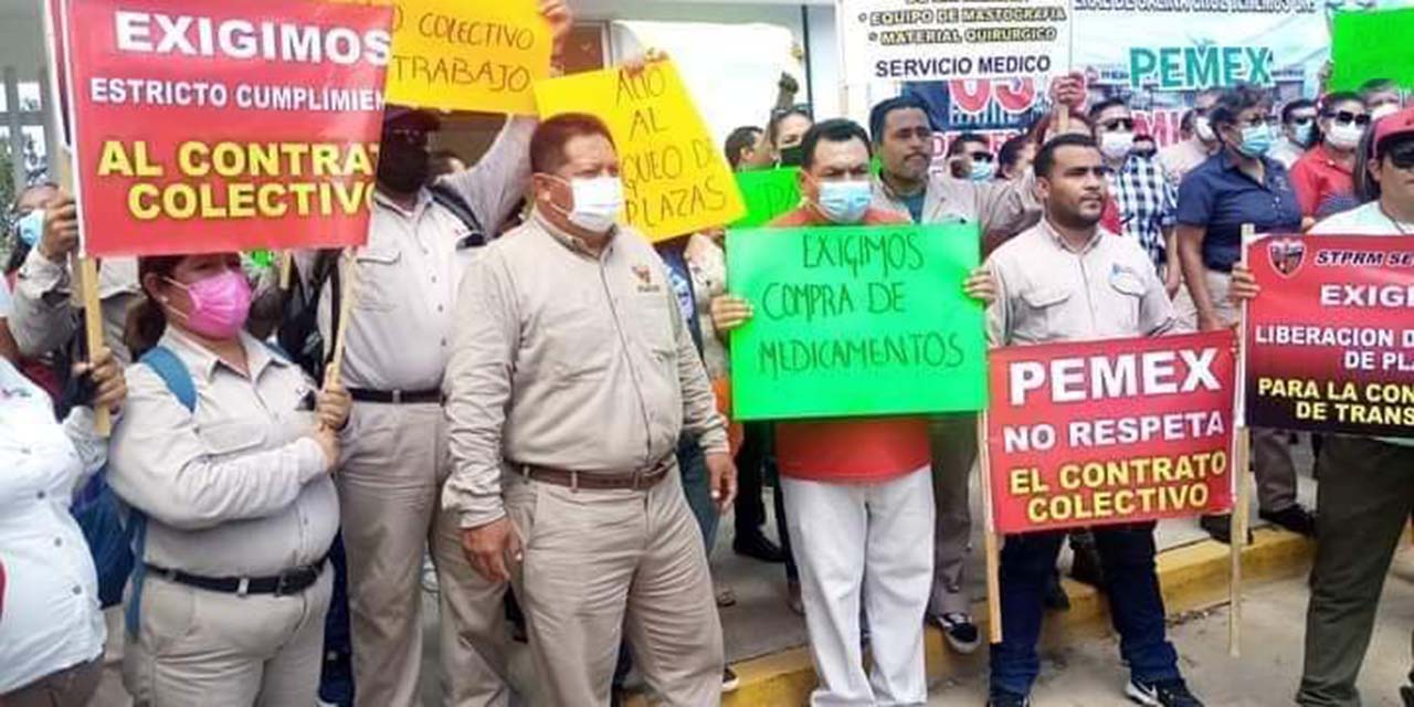 Empleados petroleros exigen mejorar las condiciones laborales | El Imparcial de Oaxaca