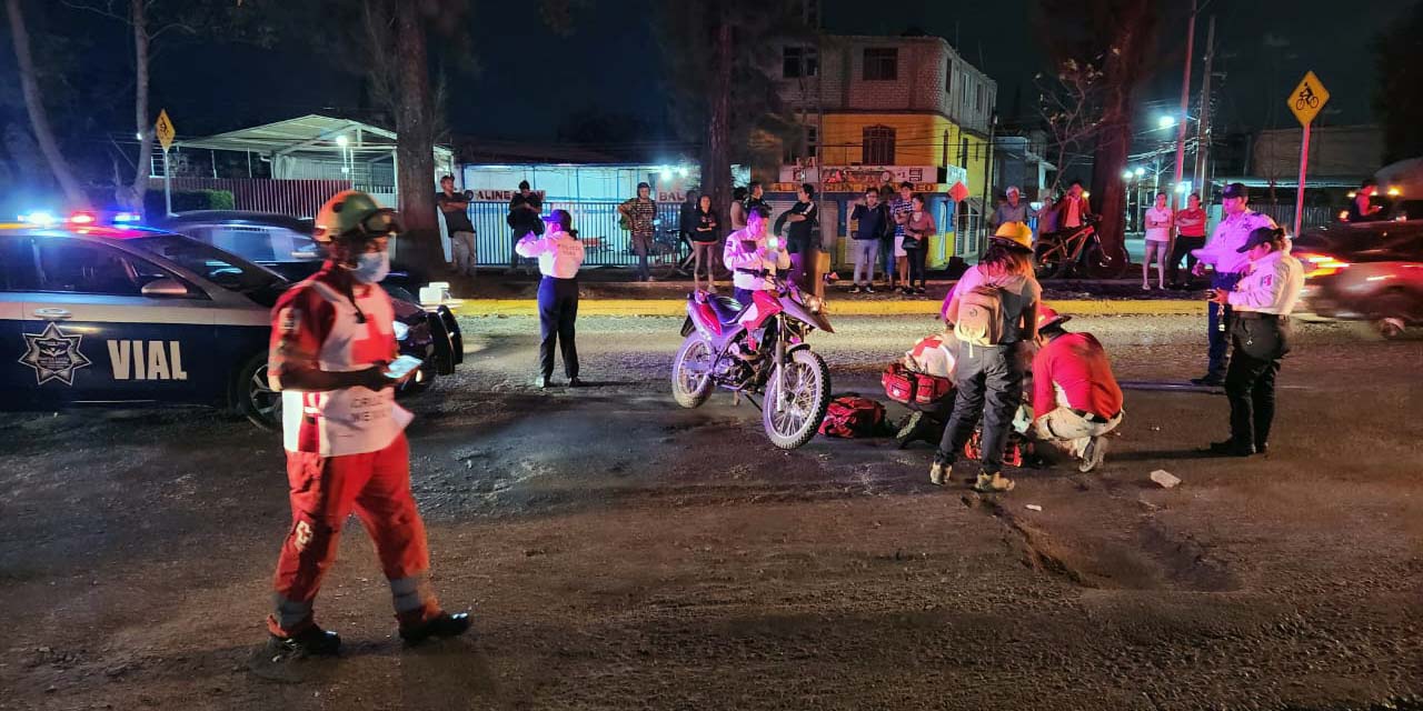 Hombre derrapa en su moto en Santa Lucía del Camino | El Imparcial de Oaxaca