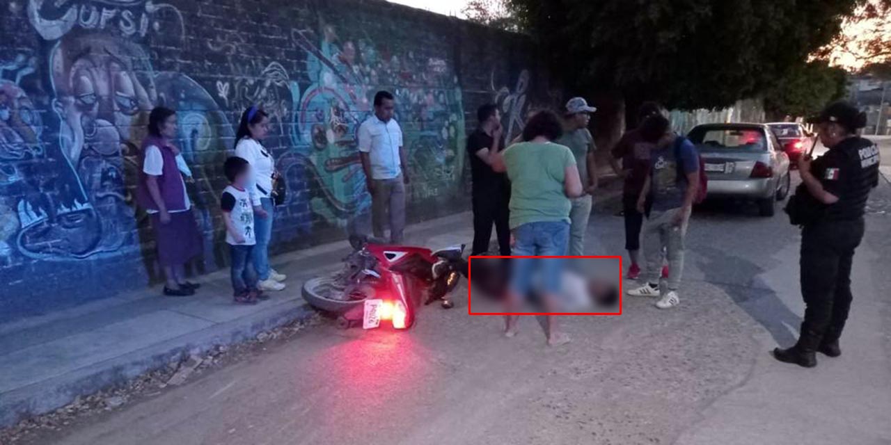 Motociclista se lesiona en accidentarse de tránsito | El Imparcial de Oaxaca