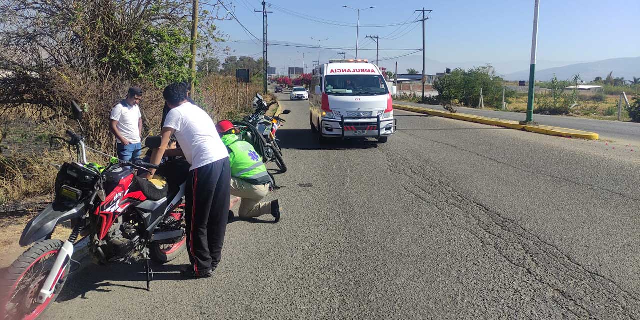 Derrapa motociclista en Zaachila | El Imparcial de Oaxaca
