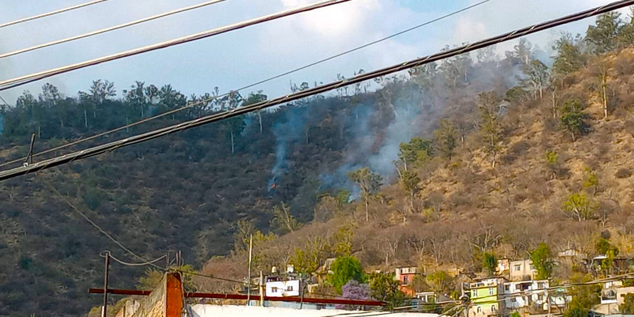 Foto: Lisbeth Mejía / El incendio en el área natural de El Fortín