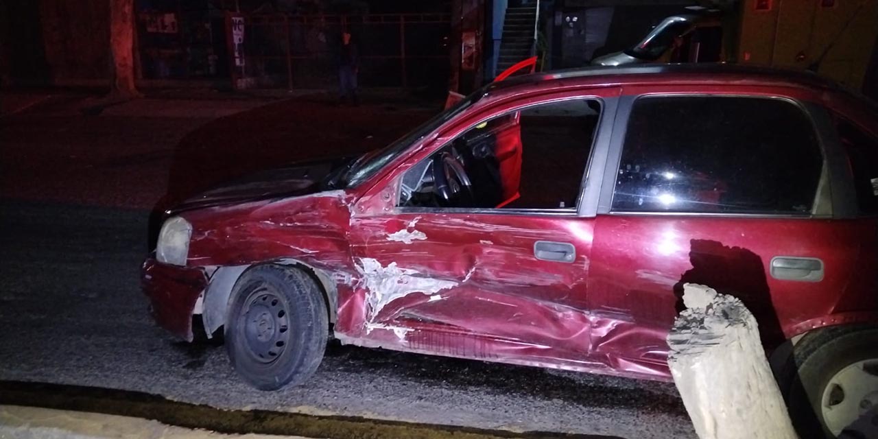 En el impacto resultó lesionado el conductor del Chevy de 52 años
