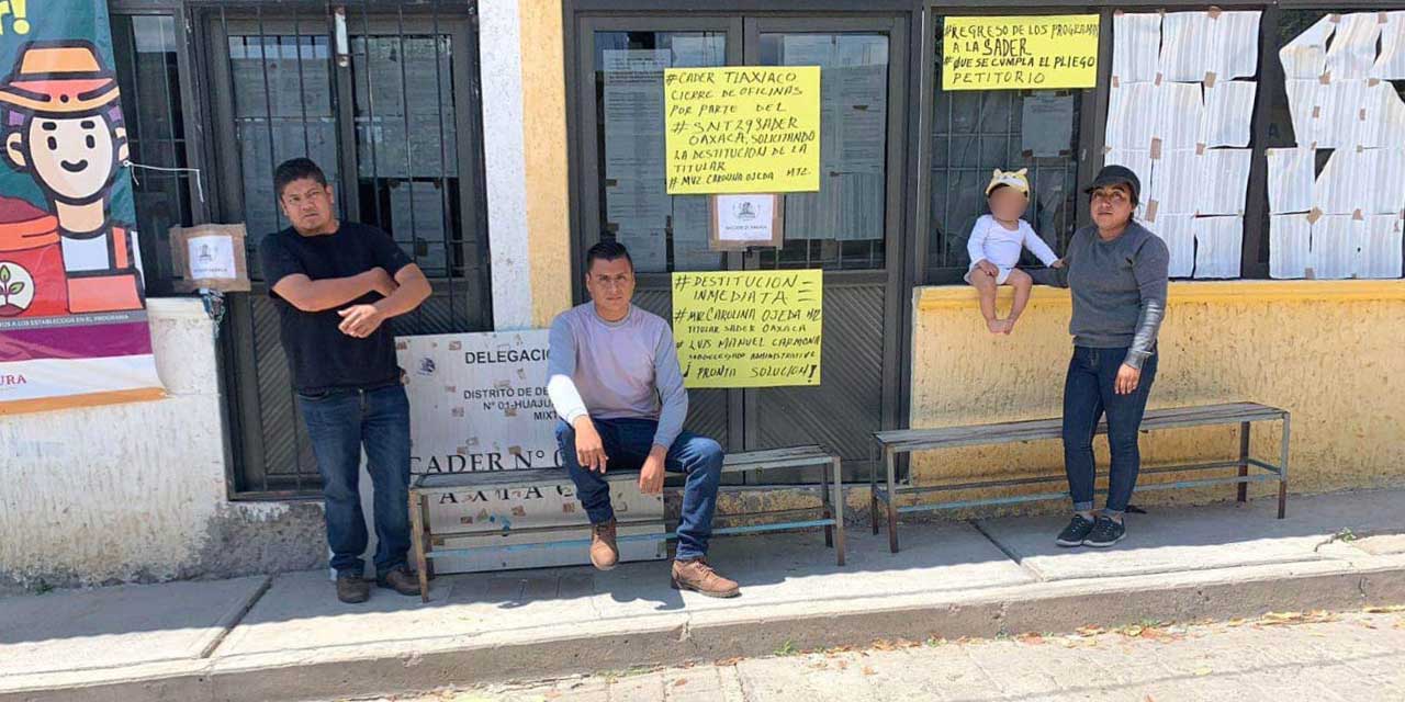 Trabajadores de la SADER cumplen ocho días de paro | El Imparcial de Oaxaca